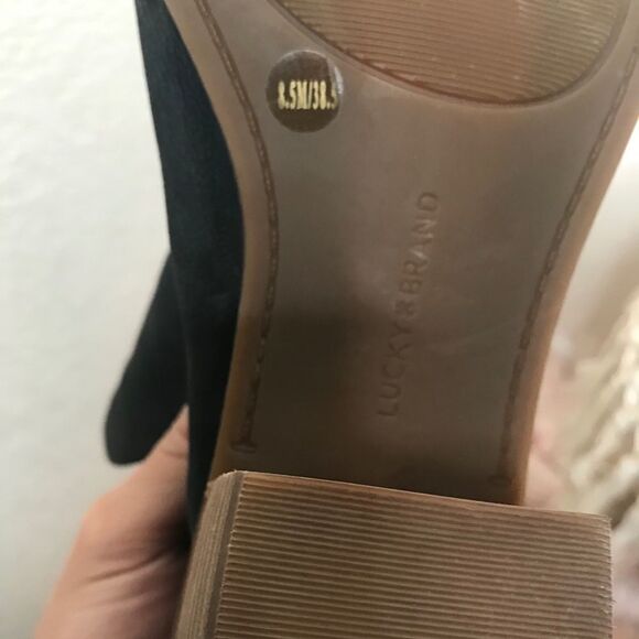 Lucky brand open toe ankle‎ booties 8.5 - Picture 3 of 7